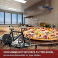 thumbnail image 2 of Bicycle Pizza Cutter Wheel Funny Housewarming Gifts(Black), 2 of 5
