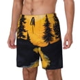thumbnail image 1 of Fotbe Sunset River Pine Trees Traje de Baño para Hombre – Shorts de Natación de Secado Rápido con Forro y Bolsillos-X-Large, 1 of 6