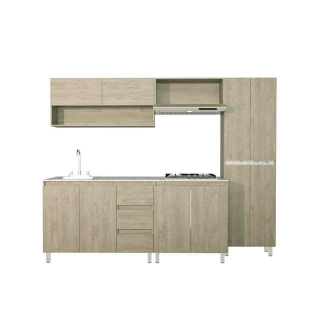Cocina Integral OLIVO Con Parrilla Premium Minimalista