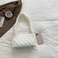 thumbnail image 4 of Quilted Puffer Handbag Padded Puffy Purse for Women Lightweight Cotton Padding Hobo Bag Shoulder Purse, 4 of 6