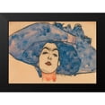 thumbnail image 2 of Schiele, Egon 24x18 Black Modern Framed Museum Art Print Titled - Eva Freund in Blue Hat, 2 of 5