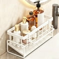 thumbnail image 6 of FAMTKT Sink Caddy, Kitchen Sink Organizer with Sponge Holder, 9x4 inch Dish Drainer Rack with Cloth Hanger, Self Draining Sink Caddy for Countertop, 6 of 6
