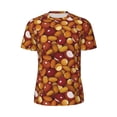 thumbnail image 5 of Wukai Almond Nuts Print Men's Short-Sleeved Mesh T-Shirt,Quick-Dry Short Sleeve Workout T-Shirt-Medium, 5 of 8