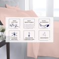 thumbnail image 4 of Kotton Culture Bed Sheets 4 Piece 100% Egyptian Cotton 600 TC Soft Crisp Cooling Cotton Luxury Hotel Sheets with 16" Inch Deep Pocket Snug Fit Sateen Weave(Peach,RV King), 4 of 6