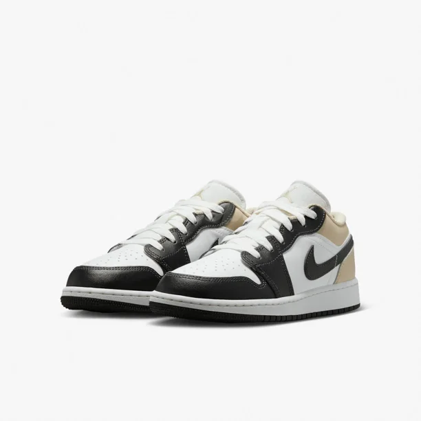 Ni-k-e Air Jordan 1 Low GS AJ1 Summit White Rattan Kids Youth Casual 553560-153