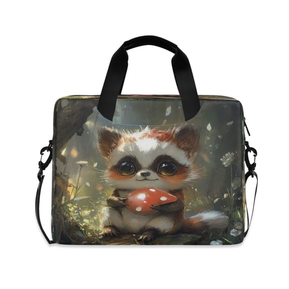 Laptop Bag Laptop Briefcase 15.7 x 3 x 11.8 Inches Laptop Bag Briefcases Laptop Storage Travel Laptop Bag Work Laptop Bag A Cartoon Raccoon