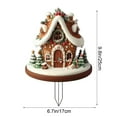 thumbnail image 3 of FastXmas Christmas Garden Acrylic Stakes,6.7x9.8 Inch Decorative Snowman,Santa Claus and Reindeer Shaped Stakes, Xmas Acrylic Stake Decoration for Yard,Garden,Holiday,New Year,Lawn Pathway Decor, 3 of 6