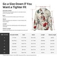 thumbnail image 5 of Gaeub Floral Leopard Butterflies Men's and Women's UPF 50+ Long-Sleeved Sun Protection Clothing, Fishing Shirt Long Sleeve Zip-Large, 5 of 7