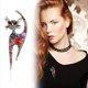 thumbnail image 3 of Broche de gato con diamantes de imitación para mujeres y niñas, chapado en plata, bonitos cristales de colores, animales, gatitos, 3 of 4