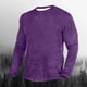thumbnail image 1 of pstuiky manga larga para hombre, Camiseta de manga larga para hombre con cuello redondo y color liso. camisetas de hombre xxxxxl, 1 of 3