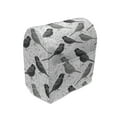 thumbnail image 1 of Birds Stand Mixer Cover, Silhouette of Damask Patterned Northern Mockingbirds on Fluctuating Leaves, Kitchen Appliance Organizer Bag Cover with Pockets, 5 Quarts, Grey Black White, by Ambesonne, 1 of 4