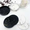 thumbnail image 1 of Juego de alfombrillas aislantes de doble cara para tazas, de cuero PU, redondas, antideslizantes, impermeables, almohadilla aislante para tazas, 1 of 5