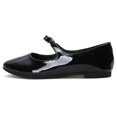 thumbnail image 3 of Zapatos planos Mary Jane de Shoes Hee grand de charol negro para mujer, 3 of 7