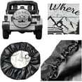 thumbnail image 4 of Spare Tire Cover American Flag Waterproof Dust-Proof Universal 14 Inch Wheel Protectors Camper Tire Cover Fit for RV Trailer Truck Jeep SUV Rav4 Motorhome Travel Trailer Accessories, 4 of 10