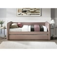 thumbnail image 3 of I Home Furnishings Trina Uph Twin Trundle Bed-Dusty Rose, 3 of 3