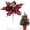 Red, variant on Clearance Under $4 5.9 Inch Artificial Christmas Glitter Flower with Clip, Flocked Velvet Poinsettia Ornament for Xmas Tree, Wreath & Holiday Decor (Green, 1-Pack)