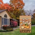 thumbnail image 5 of Fall Welcome Paws Watercolor Pumpkins Maple Leaves Autumn Garden Flag Yard Flag 12x18 Inch Double Sided Small Mini Yard Outdoor Outside Farmhouse Holiday Decoration, 5 of 6