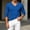 Blue, variant on Men's V-Neck Mesh Breathable Long-Sleeve Tee, Moisture Wicking Quick-Dry Fabric for gym practices Orange S