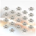 thumbnail image 4 of Minkissy 20PCS Flower Bead Caps Hollow Metal White Jewelry Making Handicraft Enthusiasts, 4 of 8