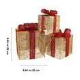 thumbnail image 2 of Minkissy 3 Pcs 1 Set Lighted Presents Indoor Golden Glitter Powder for Restaurant Decoration, 2 of 4