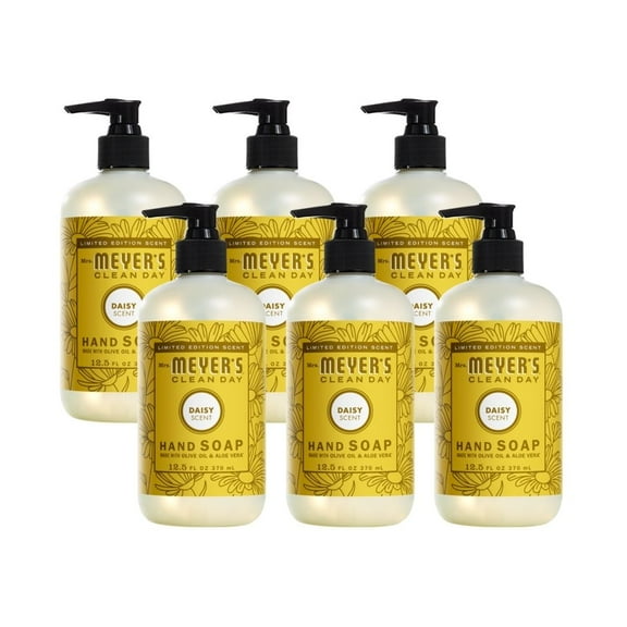 Mrs. Meyer's Liquid Hand Soap, Daisy, 12.5 OZ (Pack 6)