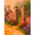thumbnail image 1 of 5D DIY Courtyard Gate Diamond Picture Resin Art Full Round Rhinestone Painting, 1 of 9