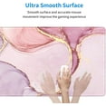 thumbnail image 2 of Extended XL Marble Pink Mouse Pad with Stitched Edges, Waterproof Cute Full Large Gaming Mousepad, Big Long Non-Slip Mouse Mat Deskpad for Laptop, Keyboard, Computer for Women Office, 31.5 * 11.8 in, 2 of 6