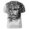 thumbnail image 3 of Gothic Grunge Jesus Sketch God Christian Lover 3D T-Shirt S-5XL, 3 of 4