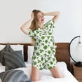 thumbnail image 5 of Disketp St. Patrick's day for 2 Piece Shorts Sleepwear Women's Short-Sleeved Pajama Set Round Neck Pjs-Medium, 5 of 6