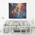 thumbnail image 2 of Yayeee Tapestry Wall Hanging for Bedroom 60" x 40" Living Room Home Wall Art Decor, Astronaut In Space Pattern, 2 of 7