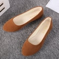 thumbnail image 4 of ZTTD Women Girls Solid Big Size Slip On Flat Shallow Comfort Casual Single Shoes, 4 of 6