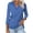 Long sleeve shirts -Blue, variant on Fall Clothes Women!Homenesgenics Tops for Women Long Sleeve Plus Size Women's Color Matching T-Shirt V-Neck Lapel 3/4 Sleeve Black S
