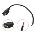 thumbnail image 2 of 2 Piece USB Female To 2Pin Bare Wire Power Cord 5V Power Supply Cable With Connectors For Low Voltaged Devices Use, 2 of 8