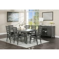 thumbnail image 3 of Topline Home Furnishing Grey Wooden 7pc Dining Set, 3 of 7
