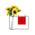 thumbnail image 1 of Tokio Japaness nombre de ciudad sol rojo bandera Tarjeta de bendición de jarrón de girasol artificial, 1 of 3