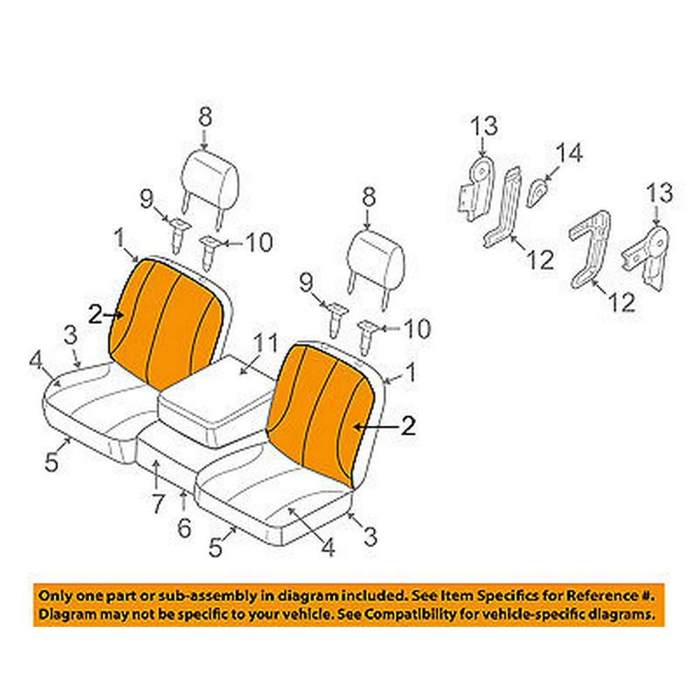 Dodge CHRYSLER OEM 07-08 Ram 1500 Front Seat-Cushion Cover-Top Back