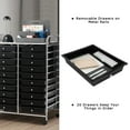 thumbnail image 5 of Costway 20 Drawers Rolling Cart Storage Scrapbook Paper Studio Organizer Bins Black, 5 of 10