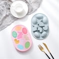 thumbnail image 4 of CoreLiving Silicone Rabbit Egg Mold - Food Safe Baking Mold for Easter Chocolate Candy Soap Making with Spring Bunny Design, Craft Mold 9 Cavity, 4 of 7