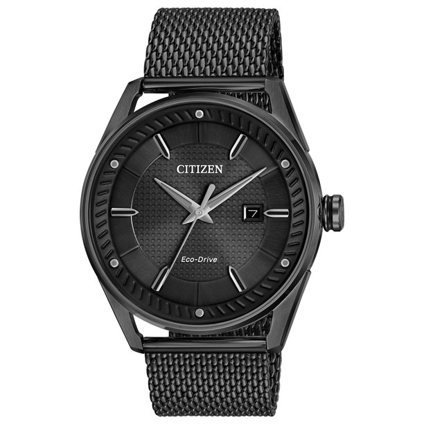 all black citizen watch men's
