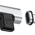 thumbnail image 3 of Conector magnético tipo pines PD 100W en ángulo para teléfono Cabeza magnética perfke Adaptador de carga, 3 of 9