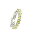 thumbnail image 4 of CHOOSE YOUR COLOR Yellow CZ Eternity Ring .925 Sterling Silver Thumb Band Jewelry Female Size 7, 4 of 4