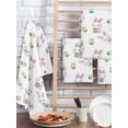 thumbnail image 2 of Easter Bunny Kitchen Dish Towels for Drying Dishes Set of 4, Cute Rabbits Green Eggs Spring Tulips Waffle Weave Microfiber Hand Tea Bathroom Towels Quick Dry & Absorbent Towel 15.7x23.6, 2 of 7
