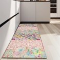 thumbnail image 4 of Pioneer Flower Floral Print Pattern Kitchen Rug Mat,Kitchen Runner Rugs Non Skid Washable,Decorative Kitchen Floor Mats for Kitchen,Sink,Laundry,17"X47", 4 of 5