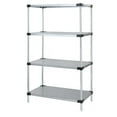 thumbnail image 1 of 4-Shelf Galvanized Steel Solid Shelving Unit, 18 x 36 x 54 in., 1 of 1