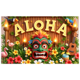 thumbnail image 2 of Colorful Design Aloha Banner Decorative Elements Tropical Flowers Luau Theme Hawaiian Party Decoration for Summer Celebration Tropical Event Beach Party, 2 of 8