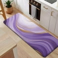 thumbnail image 5 of Purple Gold Marble Pattern Kitchen Rug Mat,Kitchen Runner Rugs Non Skid Washable,Decorative Kitchen Floor Mats for Kitchen,Sink,Laundry,17"x47.2", 5 of 7
