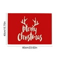 thumbnail image 3 of Christmas Door Mat - Red Welcome Mat for Front Door with Non-Slip Backing - Durable Doormat - Outside Entrance Decoration (D), 3 of 6