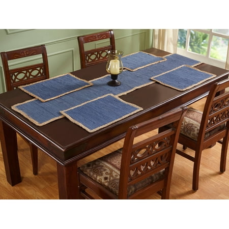 Element Border Placemats 13X19 Midnight Blue