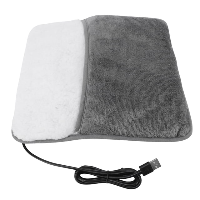 Heating Electric Heated Foot Warmer USB Powered Soft Fleece Foot Heating Pad Waterless for Abdomen Waist Hands