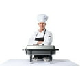 thumbnail image 4 of Tiger Chef 8 Quart Full Size Stainless Steel Chafer and 3 1/3rd Size Chafing Dishes Food Pans and Cool-Touch Plastic on Top, 4 of 5